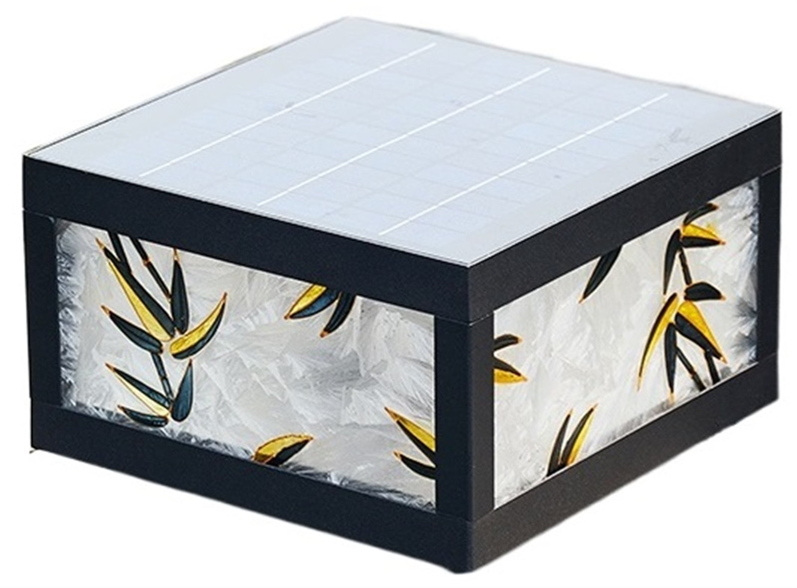 Solar Deck Post Lights Outdoor 2 Modes LED Deck Fence Cap Lights