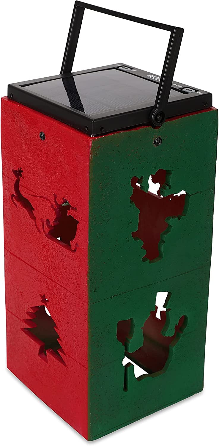 Solar Decorative Portable Lantern - Christmas