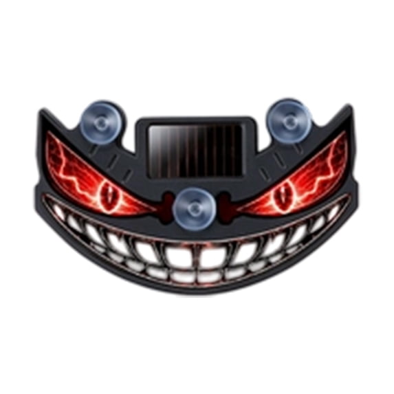 Solar Demon Eye LED Car Window Light, Devil Eye Light for Windshield Suction Cup Dynamic Windshield Ambient Lamp Solar and USB Powered Lights for SUV, Truck,Van,RV