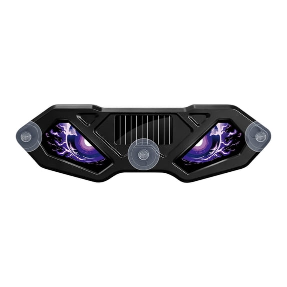 Solar Demon Eye LED Car Window Light, Wireless No Drill Demon Eyes Warning Lights, Solar & USB Powered for Windshield Rear Window, Waterproof Animated Eyes for SUVs Trucks