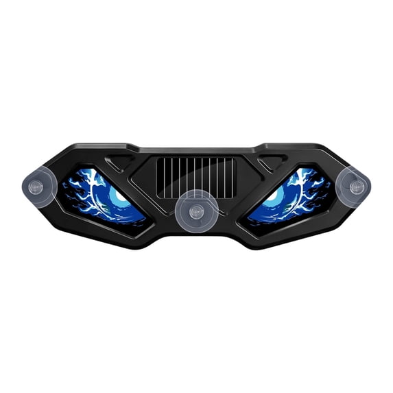 Solar Demon Eye LED Car Window Light, Wireless No Drill Demon Eyes Warning Lights, Solar & USB Powered for Windshield Rear Window, Waterproof Animated Eyes for SUVs Trucks