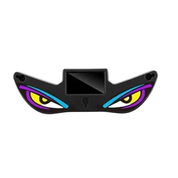 Solar Demon Eye Led Car Window Light, Wireless Animated Led Evil Eyes Cars Windshield Rear Window Neon Lights,Usb Powered Dynamic Eye Warning Ambient Lamp for Suv,truck,rv Accessories &Gifts