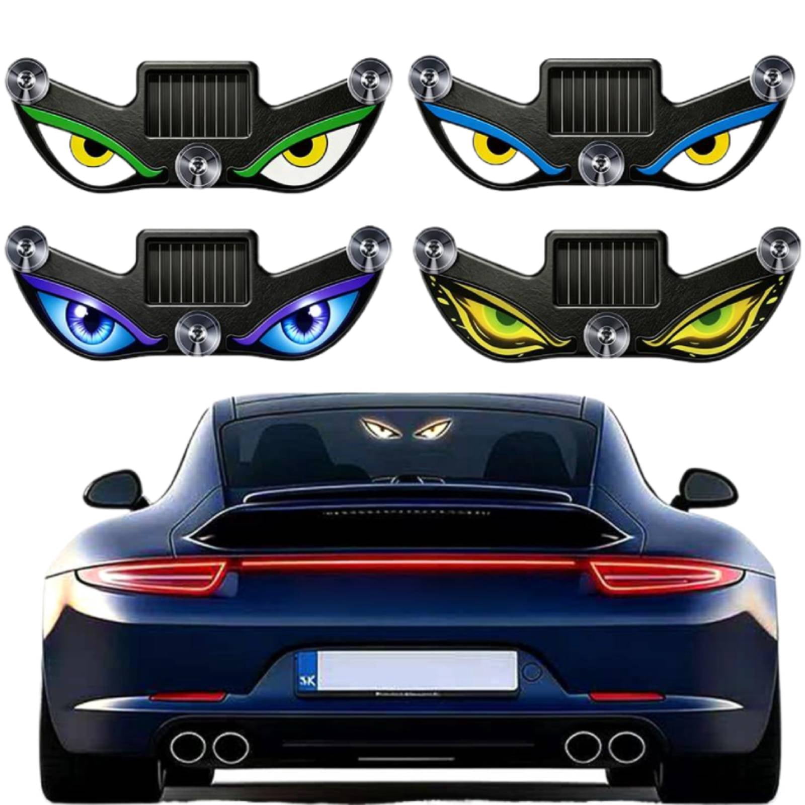 Solar Devil Eye Light for Windshield Car, Animated LED Demon Eyes ...
