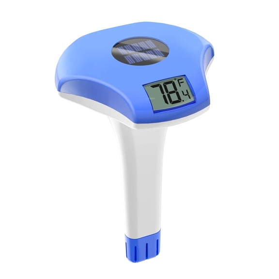 Solar Digital Pool & Spa Thermometer, Weather Resistant Floating Thermometer, IPX-8 Water Proof, 10s Measuring Cycle, Solar Powered with Over 180 Days Battery