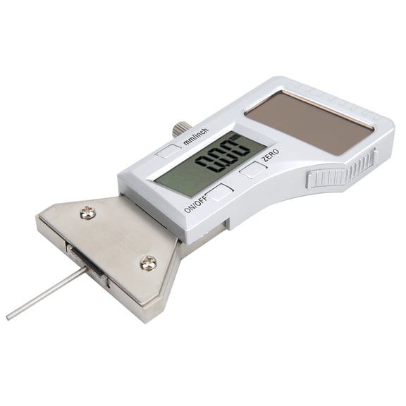 Solar Digital Tyre Tread Depth Gauge Caliper Stainless Steel Tire Depth Measuring Ruler 0-25mm 0-1 inch Precise Measurement Tool