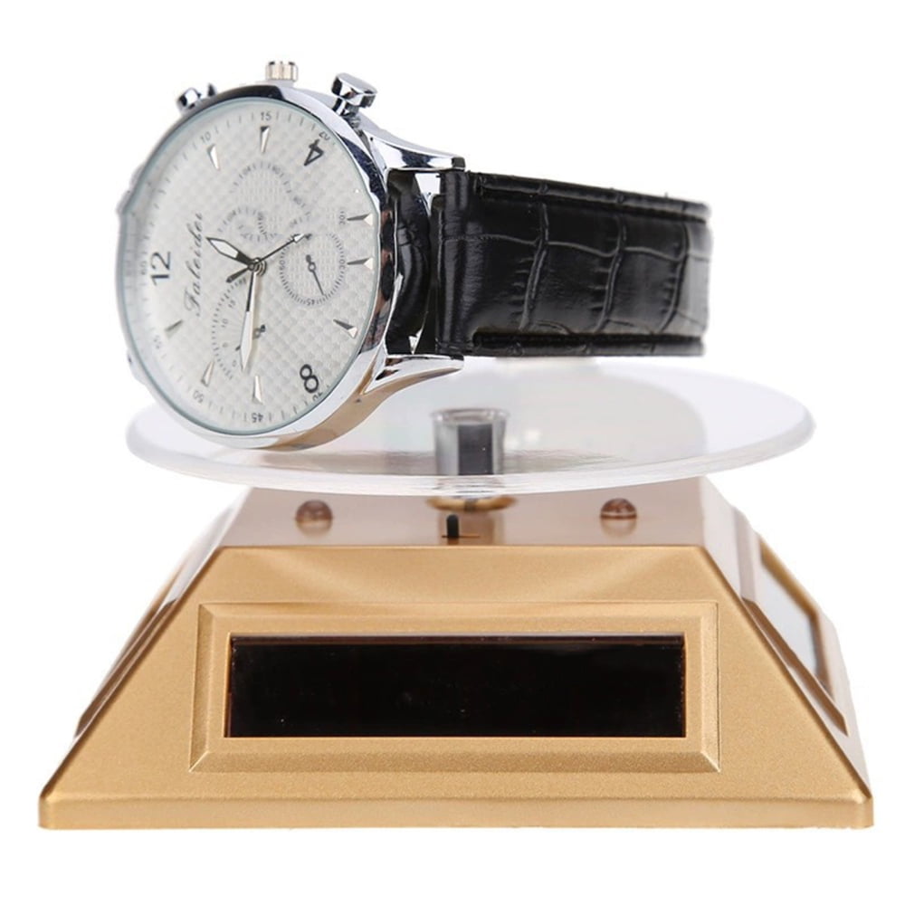 Solar Display Stand Turntable 360 Degree Rotating Display Stand ...