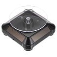 thumbnail image 1 of Solar Display Stand Turntable 360 Rotating Double Use LED Light ABS, Black, 1 of 6