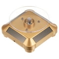 thumbnail image 1 of Solar Display Stand Turntable 360 Rotating Double Use LED Light ABS, Gold Tone, 1 of 6