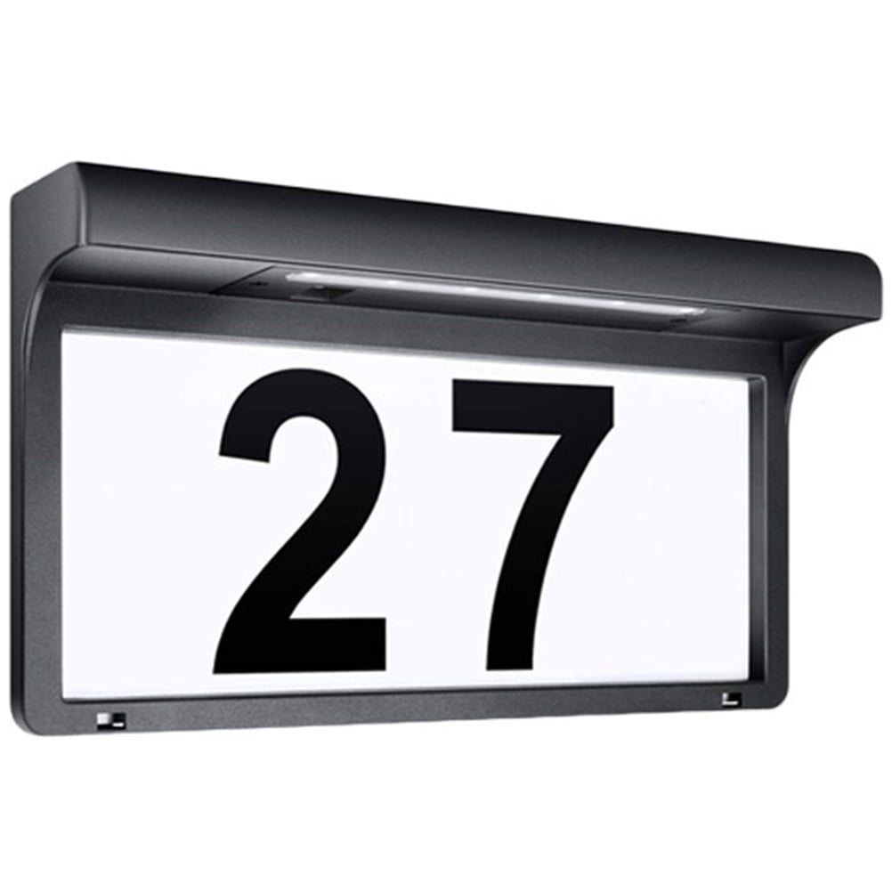 Solar Door Light Home Address Signs for House Houses Plaques Numbers ...