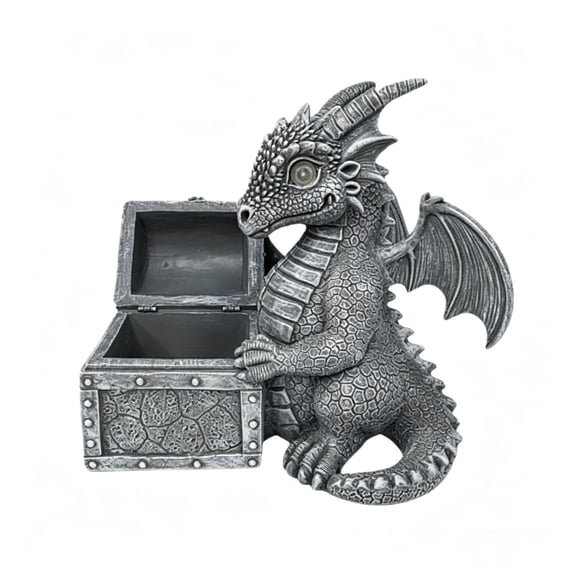 Solar Dragon Garden Statue, Resin Dragons Figurine Outdoor Decoration Light, Courtyard Dragon-Themed Sculpture Lamp for Yard Porch Lawn Patio Decor