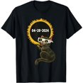 thumbnail image 1 of Solar Eclipse 04 08 2024 Funny Cat Eclipse Glasses Feline T-Shirt, 1 of 5