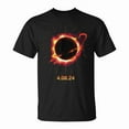 thumbnail image 1 of Solar Eclipse 04.08.24 Full Totality Event Tee – Unisex Adult Cotton T-Shirt for 2024 Souvenir and Commemorative Wear, Size S, Color Black, 1 of 4