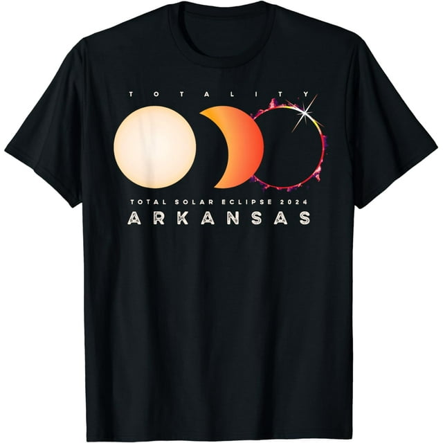 Solar Eclipse 2024 Arkansas Total Eclipse America Graphic T-Shirt ...