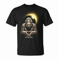 thumbnail image 1 of Solar Eclipse 2024 Bigfoot Graphic Tee Unisex Adult Cotton April 8 Total Eclipse Shirt for Astronomy Enthusiasts, Size 3XL, Color Black, 1 of 4