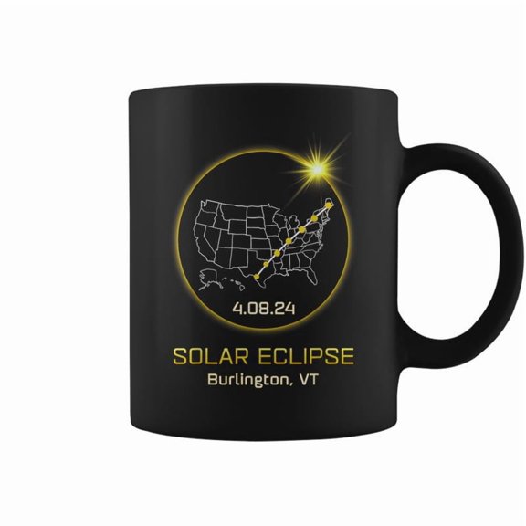 Solar Eclipse 2024 Burlington Vt Vermont Totality Eclipse Coffee Mugs