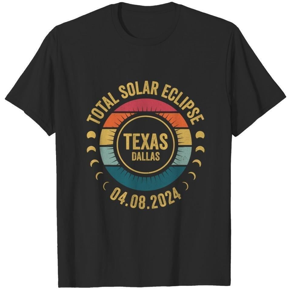 Solar Eclipse 2024 Dallas Texas State Solar Eclipse Gifts TShirt For