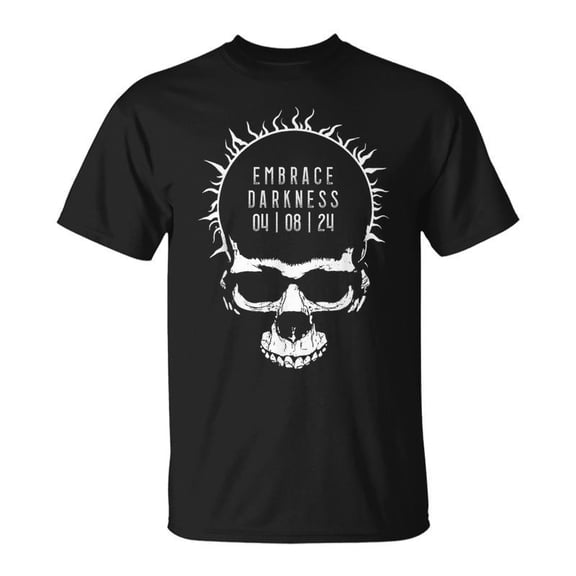 Solar Eclipse 2024 Gothic Skull Witchcraft Darkness TShirt