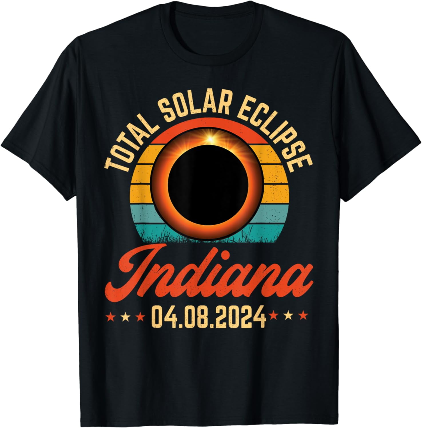 Solar Eclipse 2024 Indiana Total Solar Eclipse TShirt