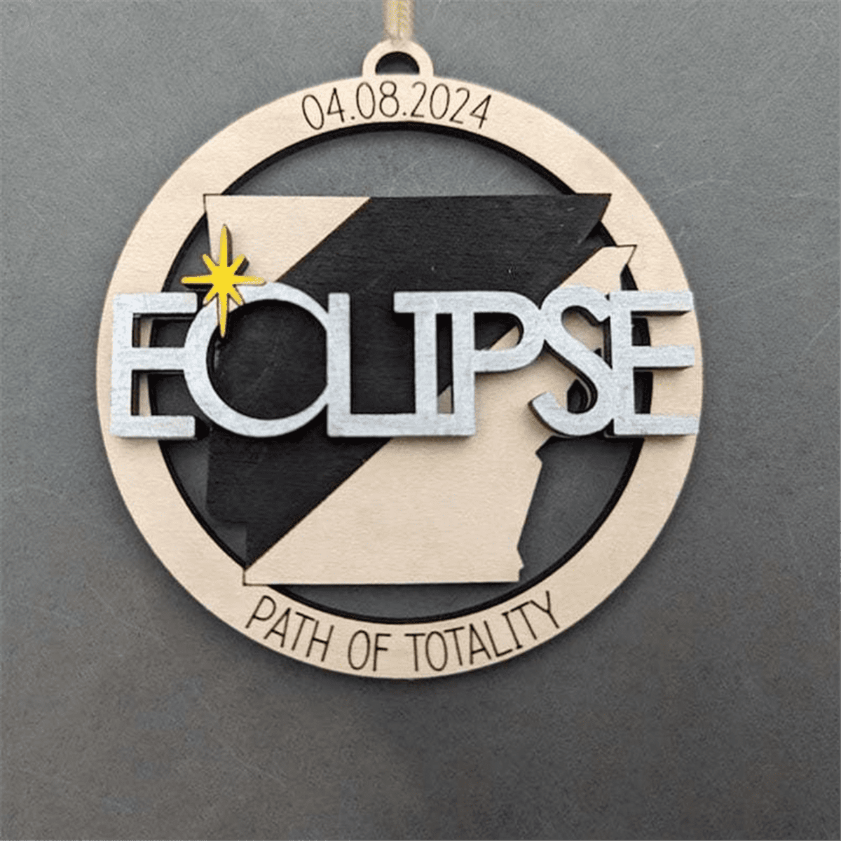 Solar Eclipse 2024 Ornament, 2024 Solar Eclipse Decorations, 2024
