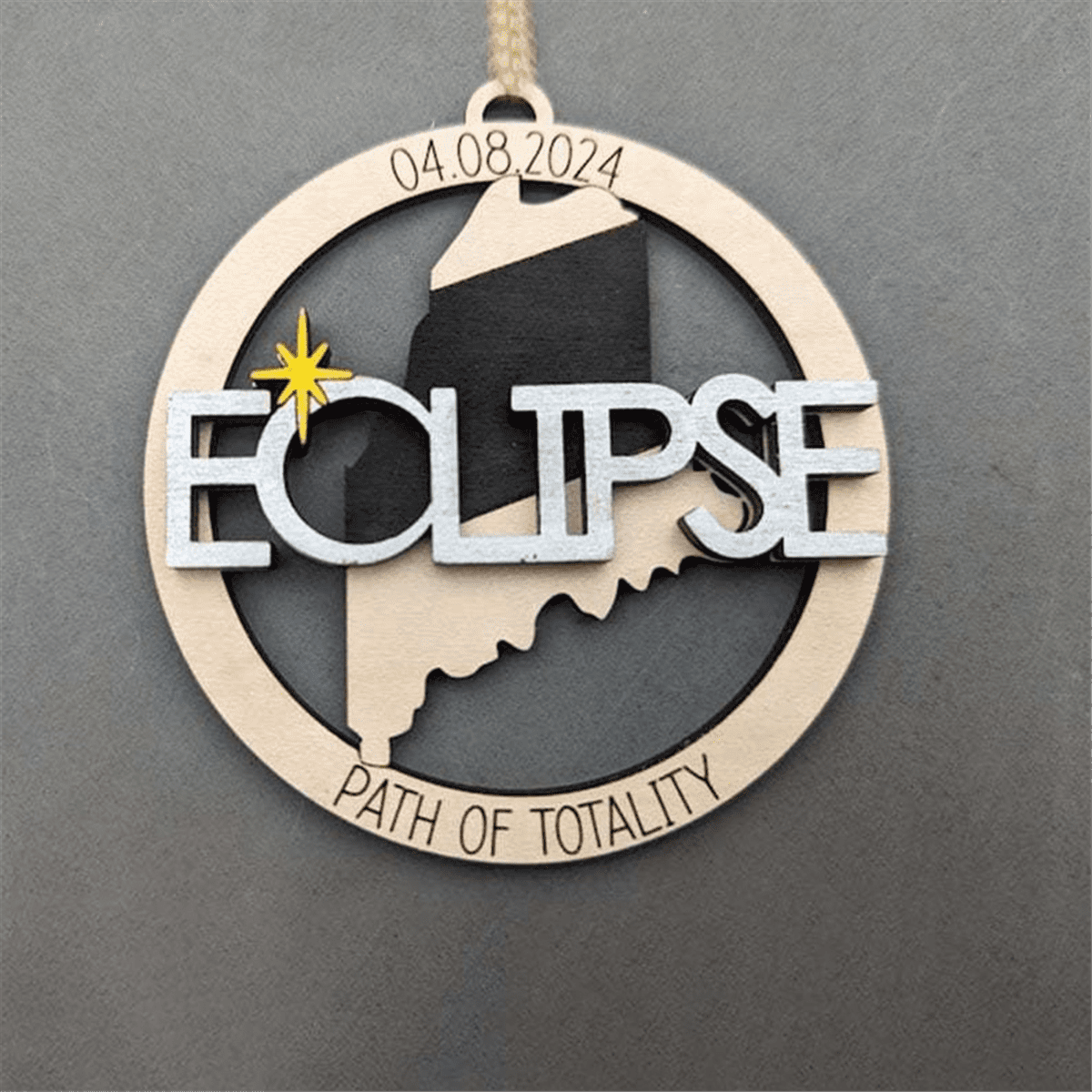 Solar Eclipse 2024 Ornament, 2024 Solar Eclipse Decorations, 2024