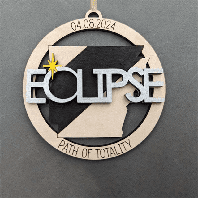 Solar Eclipse 2025 Ornament, 2025 Solar Eclipse Decorations, 2025