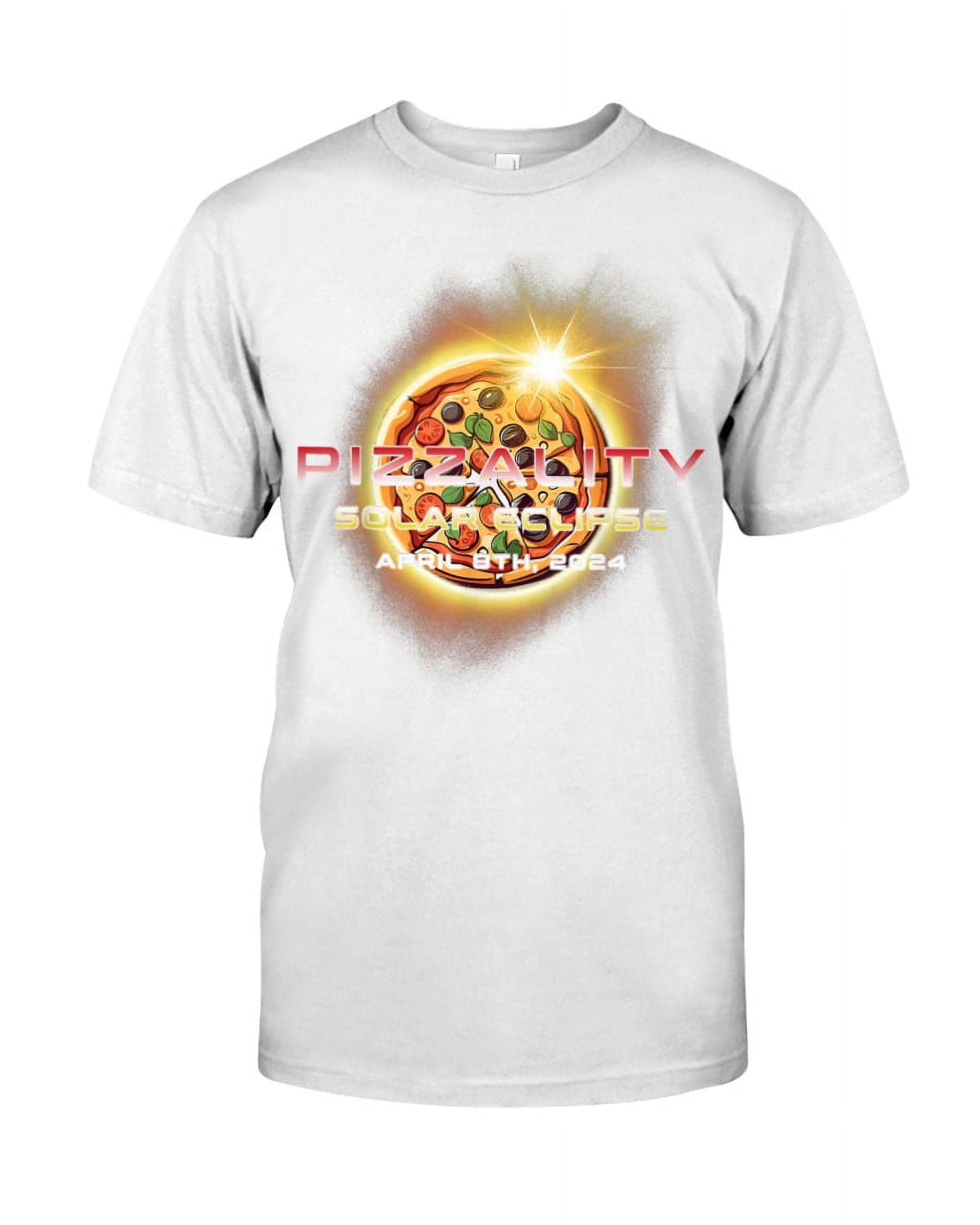 Solar Eclipse 2024 Pizzality Funny Eclipse 2024 Pizza TShirt