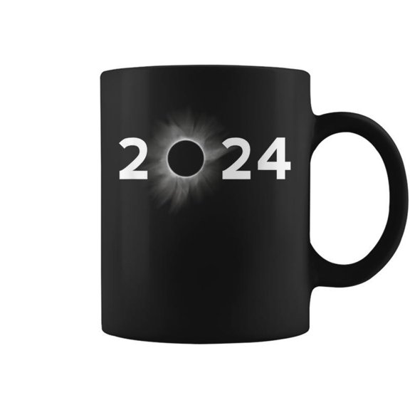 Solar Eclipse 2024 Simple Total Eclipse Coffee Mugs