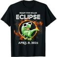 Solar Eclipse 2024 TRex Wearing Solar Eclipse Glasses Kids TShirt