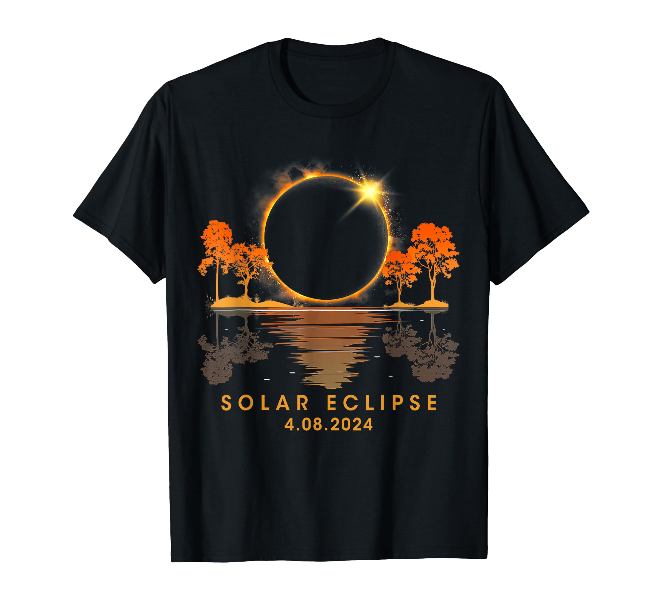 Solar Eclipse 2024 Total Solar Eclipse 4.08.24 T-Shirt - Walmart.com