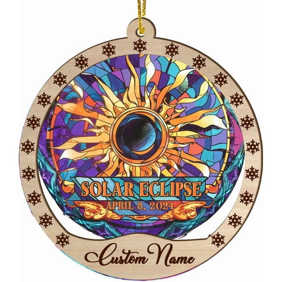 Solar Eclipse 2025 Suncatcher, Total Eclipse Suncatcher, Eclipse Keepsake, Eclipse Bauble, Celestial, Solar Eclipse Souvenir Gift VJtXJG (Solar Eclipse 2025)