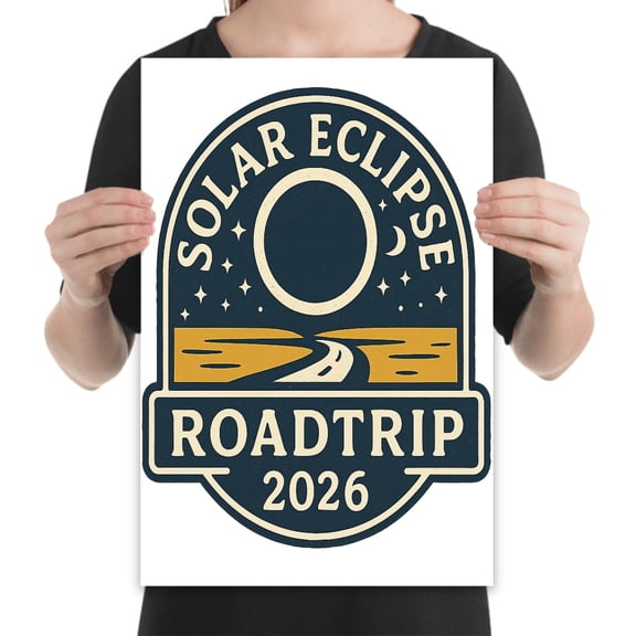 Solar Eclipse 2026 Wall Art Print for Astronomy Lovers, 13x19 Archival Decor