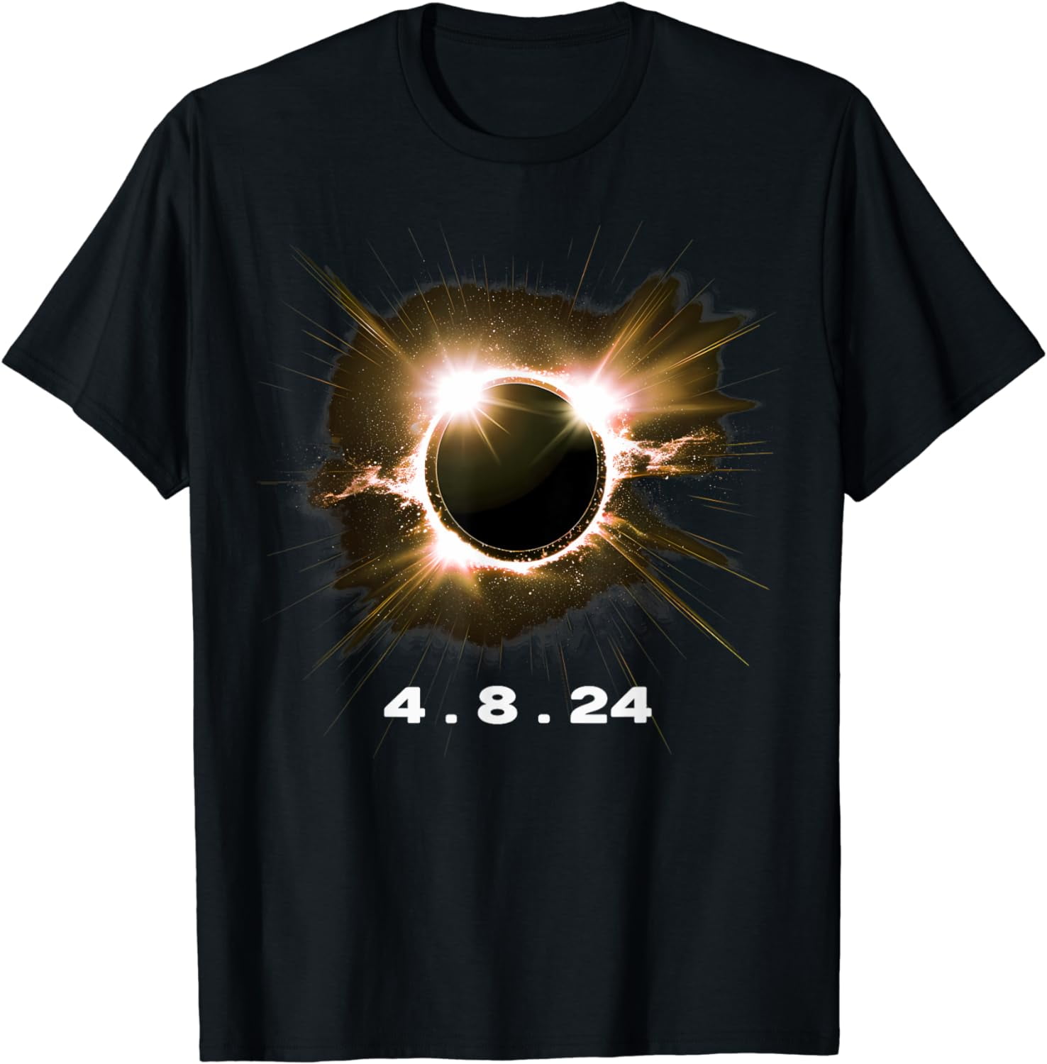 Solar Eclipse 4.8.24 Totality Event 2024 Souvenir Graphic Cotton T