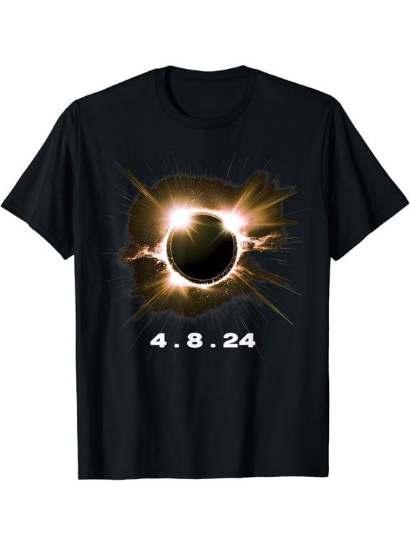 Solar Eclipse 4.8.24 Totality Event 2024 Souvenir Graphic T-Shirt