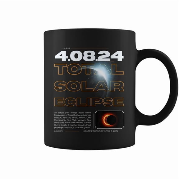 Solar Eclipse 482024 The Great North American Eclipse 2024 Coffee Mugs