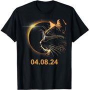 VTUWYM Solar Eclipse Cat Solar Eclipse Glasses Cat T-Shirt