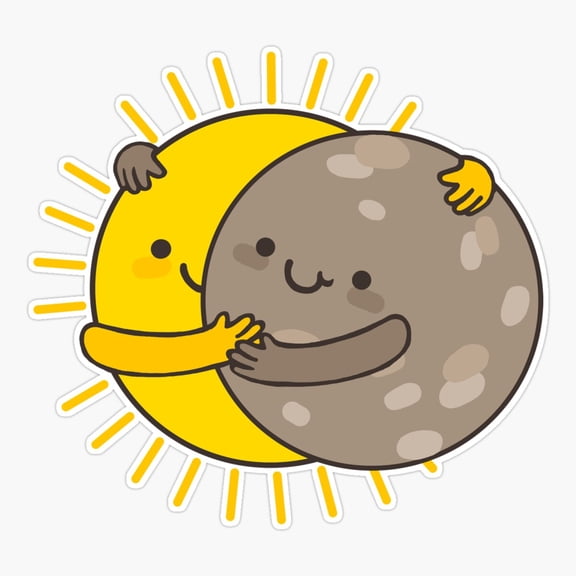 Solar Eclipse Celestial Space Sticker