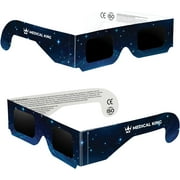 Solar Eclipse Glasses 2 pack - 2024 CE and ISO Certified Galaxy Design Safe Shades for Direct Sun Viewing - MedicalKingUsa