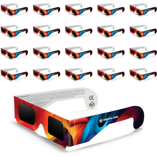 Solar Eclipse Glasses 20 pack 2025 CE and ISO Certified NASA Approved