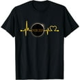 thumbnail image 1 of Solar Eclipse Heartbeat Total Solar Eclipse April 8 2024 T-Shirt, 1 of 4