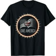 thumbnail image 1 of Solar Eclipse- Love America for Independence Day T-Shirt, 1 of 2
