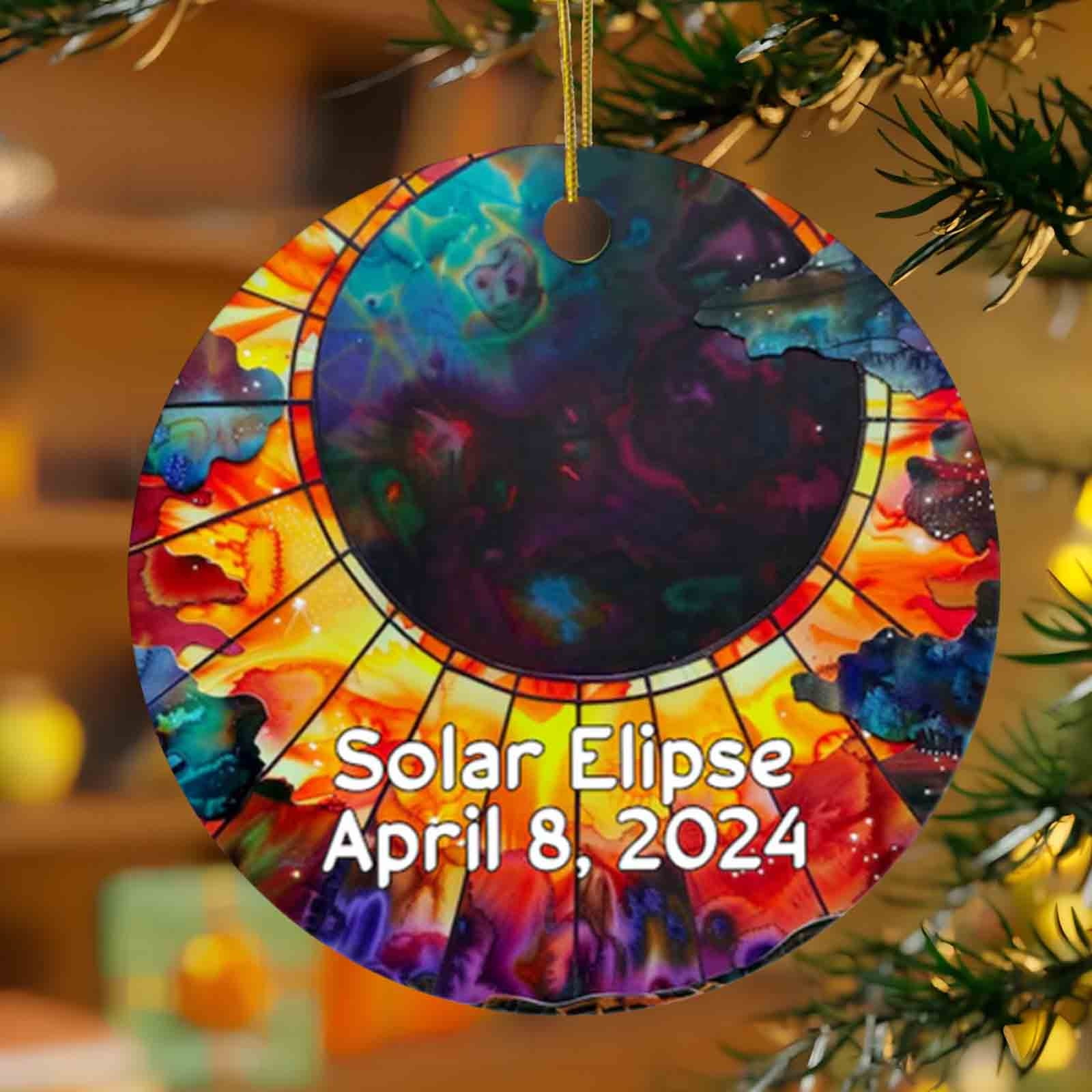 Solar Eclipse Ornament 2025, Total Solar Eclipse Ornament, Solar