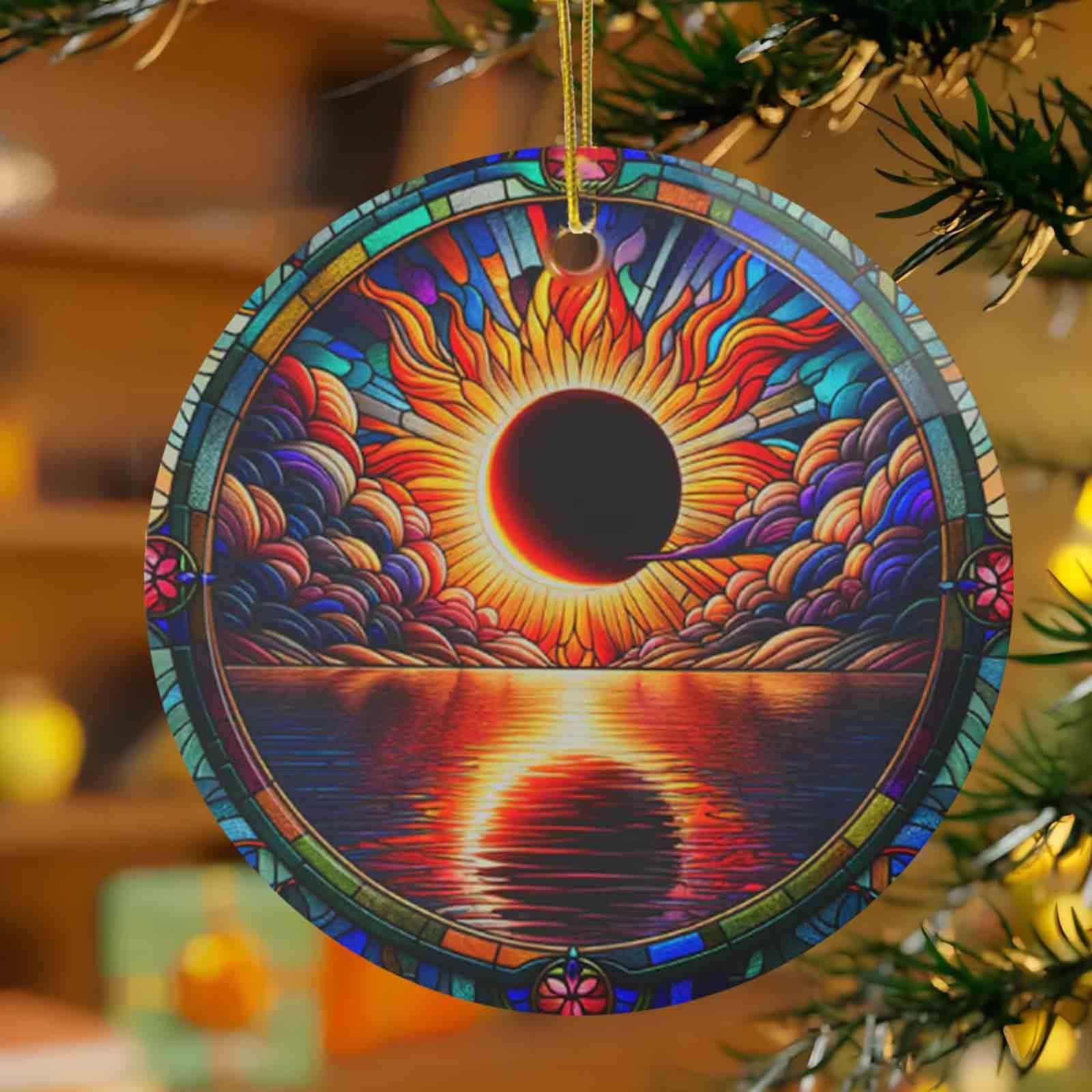 Solar Eclipse Ornament 2025, Total Solar Eclipse Ornament, Solar