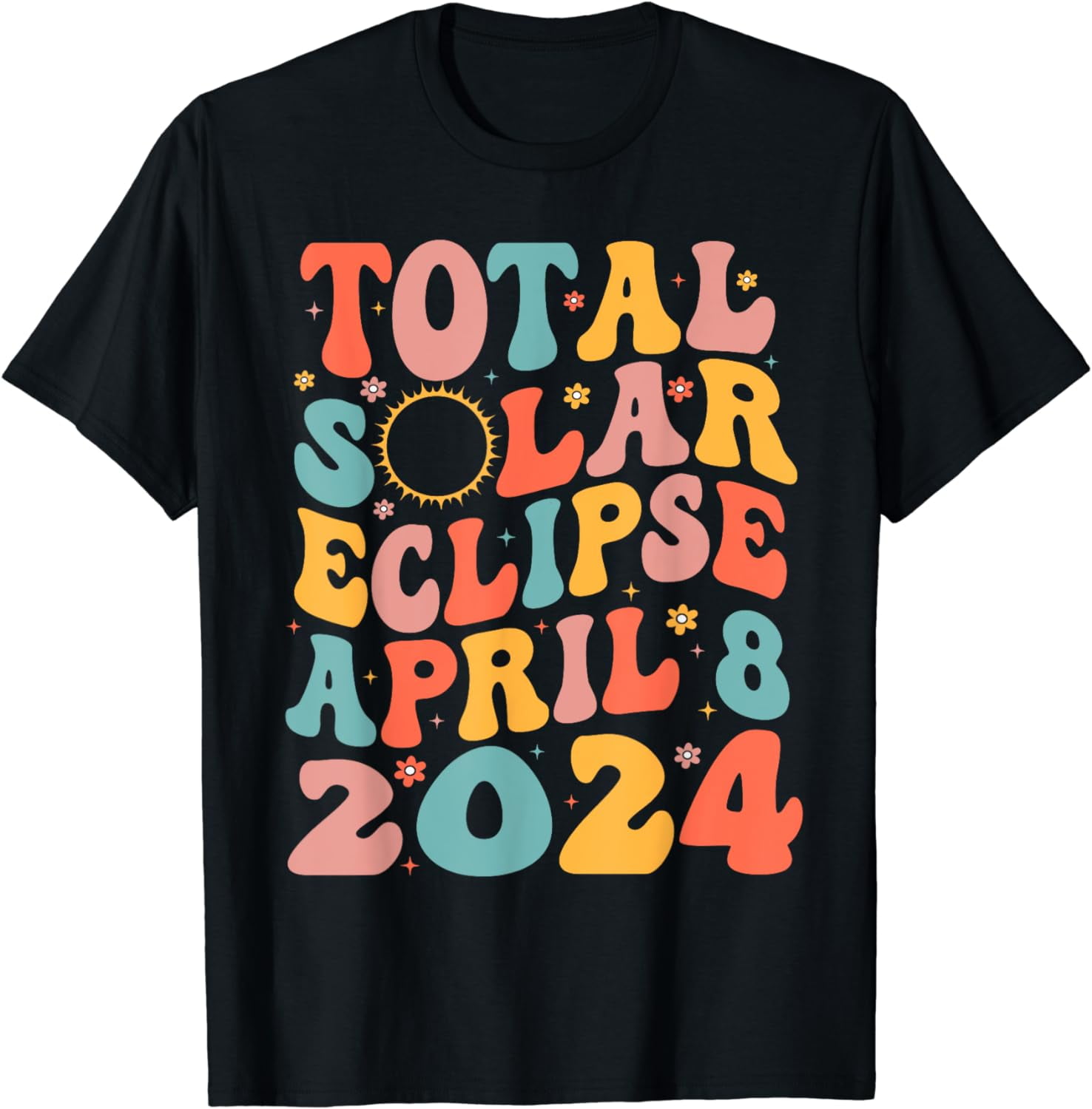Solar Eclipse Shirt 2024 Total Solar Eclipse 4.08.24 TShirtBlack