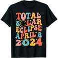 Solar Eclipse Shirt 2024 Total Solar Eclipse 4.08.24 TShirtBlack