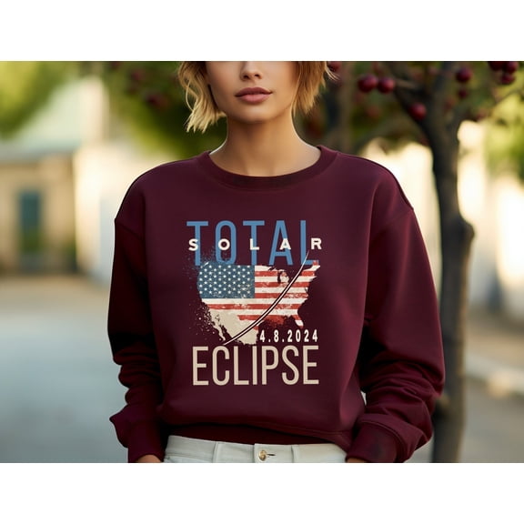 Solar Eclipse Shirt, Lunar Eclipse Tshirt, 2024 America Path of Totality, April 8th 2024,