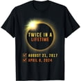 thumbnail image 1 of Solar Eclipse Shirt Twice in Lifetime 2024 Solar Eclipse T-Shirt, 1 of 3