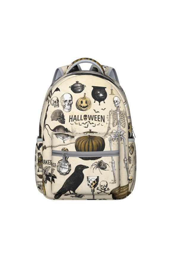 Solar Eclipse Student Backpack Durable Waterproof Composite Oxford Cloth with Gothic Moon and Sun Print, Comfortable Adjustable Straps, Large Capacity for School and Outdoor Activities