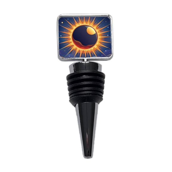 Solar Eclipse Sun Wine Bottle Stopper Cap Plug