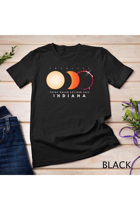 Solar Eclipse Total Eclipse Indiana America Graphic T-Shirt