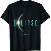 OFAY Solar Eclipse Totality 4.08.24 Astronomy Lovers Blue Grunge T-Shirt